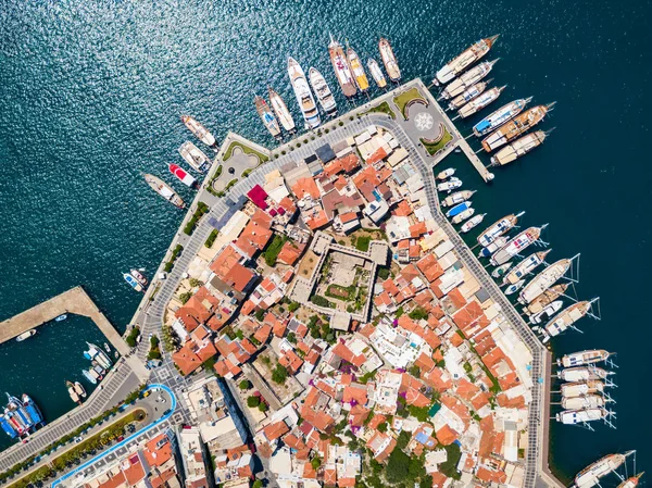 Marmaris Marina Aerial Panoramic View Marmaris City Turkey — Stock Photo, Image