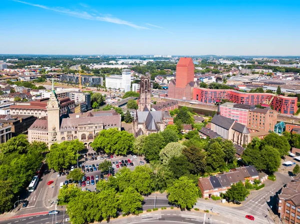 Vista Panorámica Aérea Ciudad Duisburgo Alemania — Foto de Stock