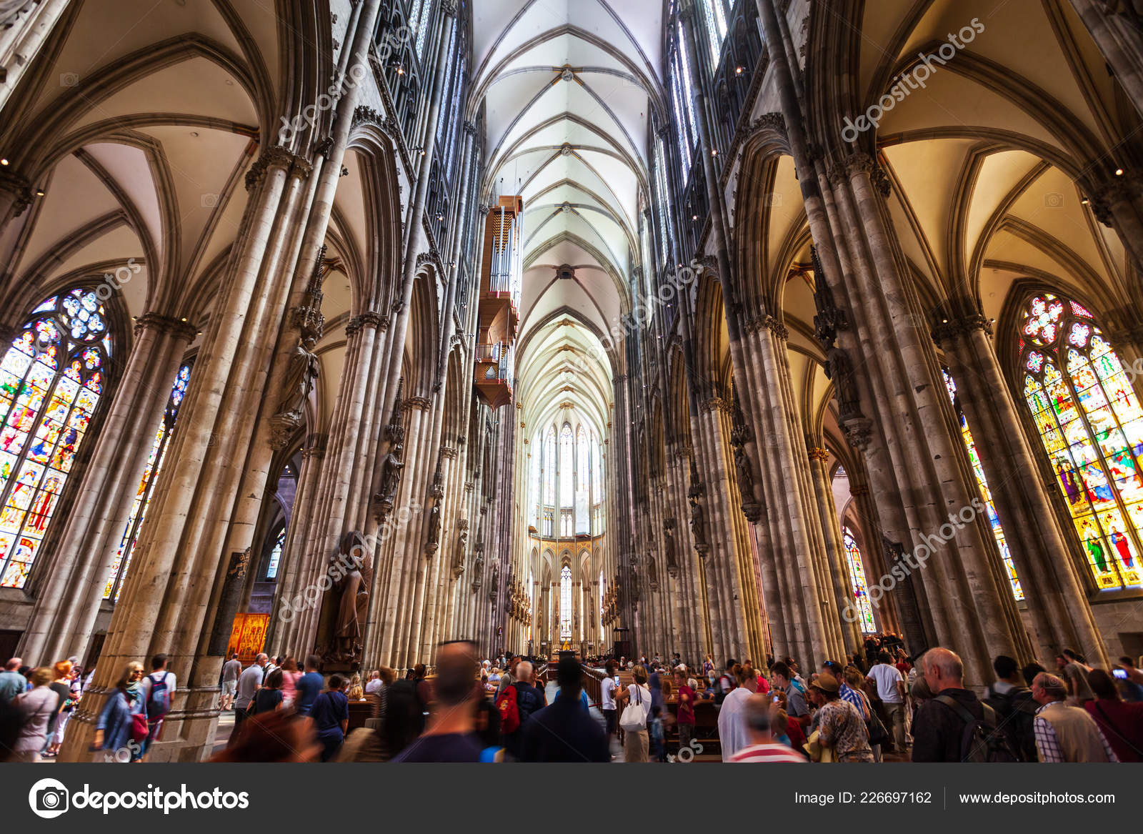 Cologne Germany June 2018 Cologne Cathedral Interior Stock