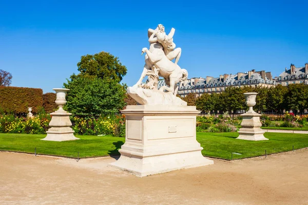 Jardin Des Tuileries Est Jardin Public Situé Près Louvre Paris — Photo