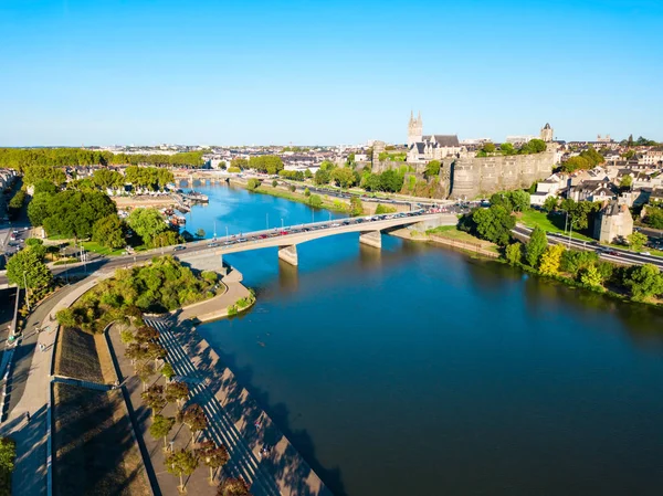 Angers Aerial Panoramic View Angers City Loire Valley Western France — Stock Photo, Image