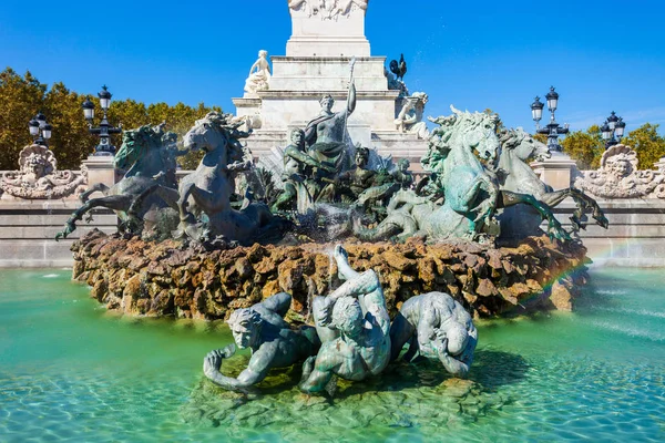 Girondins Anıtı Fransa Nın Bordeaux Şehrinin Merkezindeki Place Des Quinconces — Stok fotoğraf