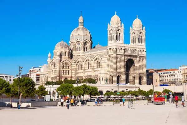 Catedral Marsella Una Iglesia Católica Romana Monumento Nacional Francia Ciudad — Foto de Stock