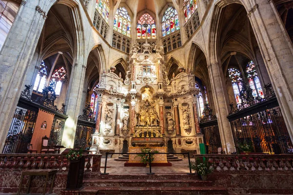 Toulouse Francia Settembre 2018 Cattedrale Tolosa Interno Della Cattedrale Saint — Foto Stock