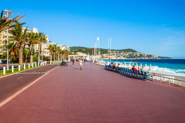 Nice France Σεπτεμβριου 2018 Promenade Des Anglais Είναι Ένας Περίπατος — Φωτογραφία Αρχείου