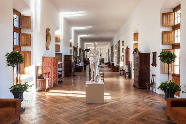 Chenonceau Francie Září 2018 Chateau Chenonceau Interiér Francouzský Hrad Vesnice — Stock fotografie