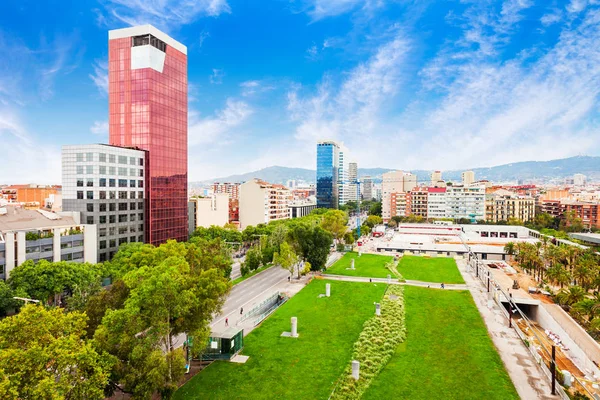 Barcelona aerial panoramic view, Spain — Stock Photo, Image