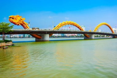 Danang Dragon bridge in Vietnam clipart