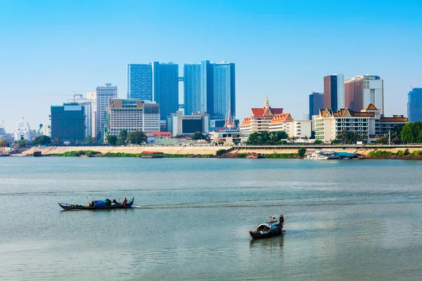 Phnom Penh skyline città, Cambogia — Foto Stock