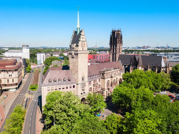Duisburg city skyline in Germany — Stock Photo, Image
