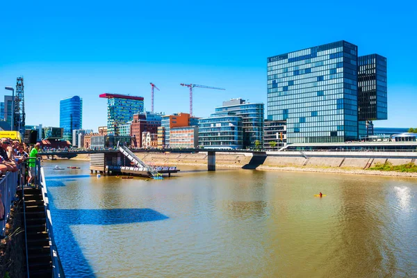 Medienhafen Media Harbour district, Dusseldorf — Stock Photo, Image