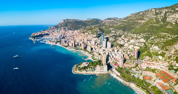 Monte Carlo, Monako widok lotniczy — Zdjęcie stockowe