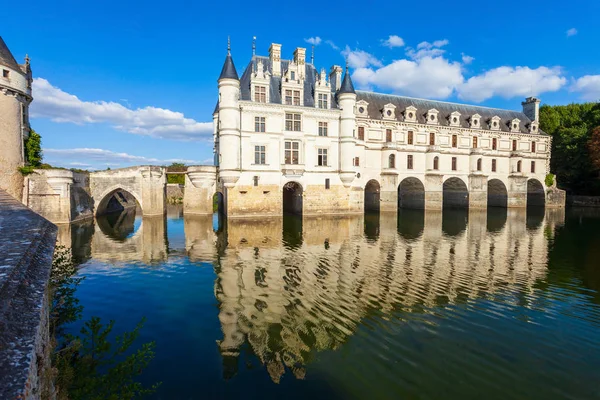 Chateau de Chenonceau slot, Frankrig - Stock-foto