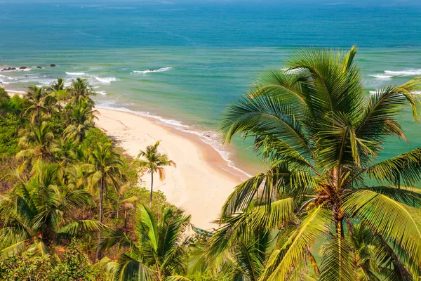 Goa beach Luftaufnahme, Indien — Stockfoto