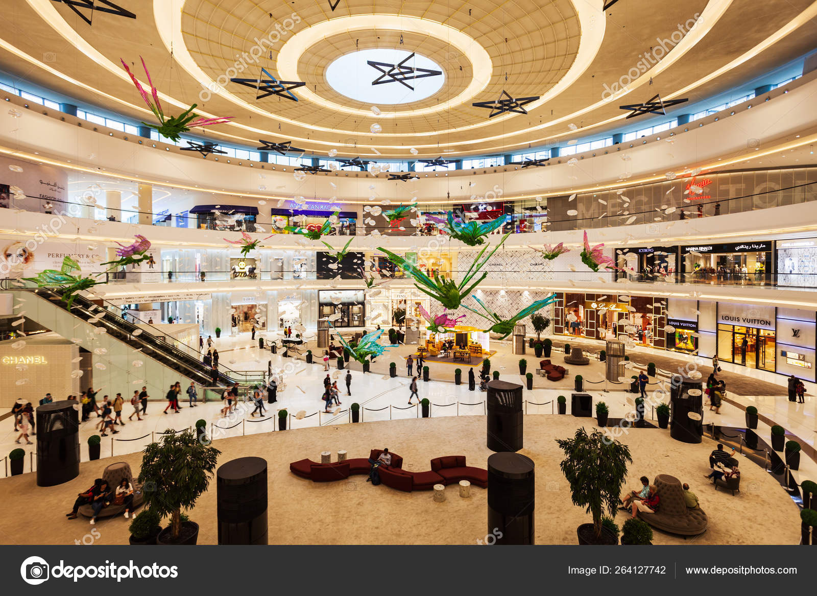 Dubai Mall Interior In Dubai Uae Stock Editorial Photo