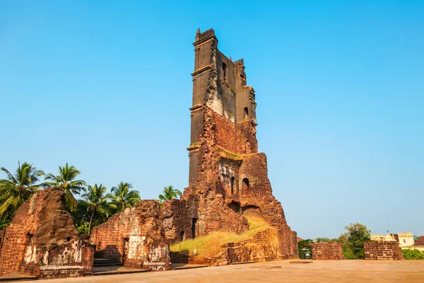 Церковь Святого Августина разрушена в Гоа — стоковое фото