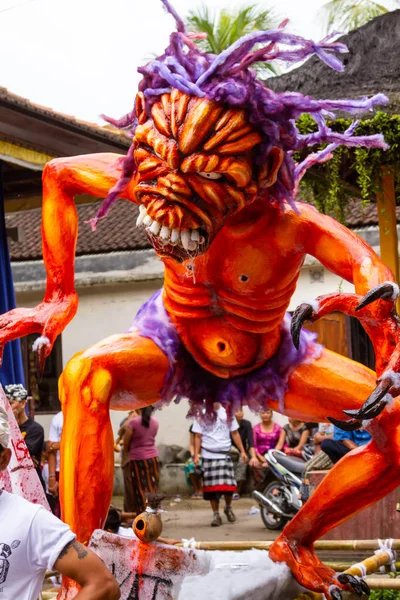 Posągi Ogoh parada Ngrupuk, Bali — Zdjęcie stockowe