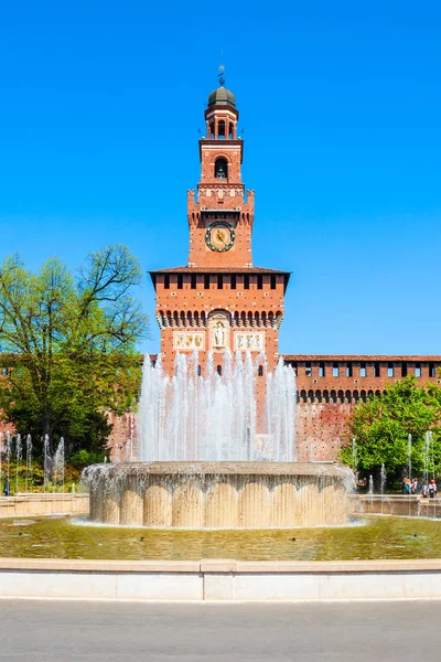 Slottet Sforza i Milano, Italien — Stockfoto