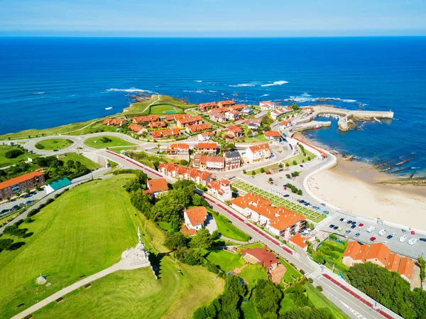 Comillas letecký pohled na město, Španělsko — Stock fotografie