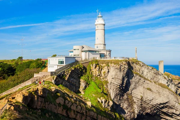 Maják starosty Faro Cabo, Santander — Stock fotografie