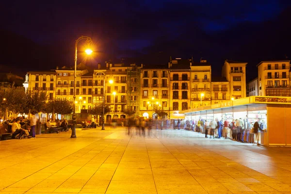 Plaza del Castillon aukio, Pamplona — kuvapankkivalokuva