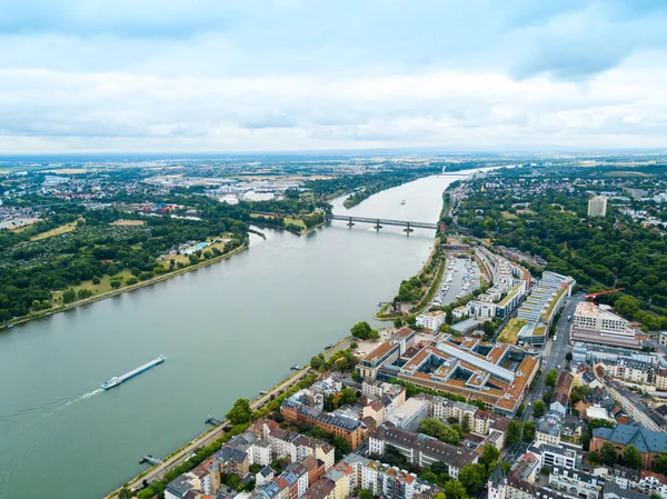 Mainz Aerial panoráma, Németország — Stock Fotó