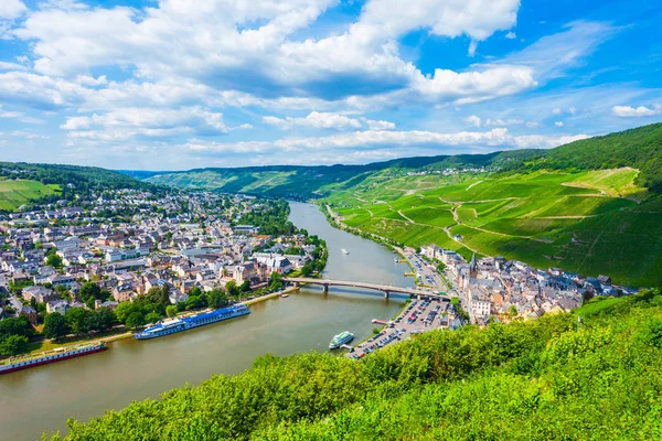 Légifelvételek Bernkastel-Kues, Németország. — Stock Fotó