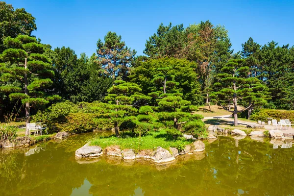 Zelený areál Nordpark, Dusseldorf — Stock fotografie