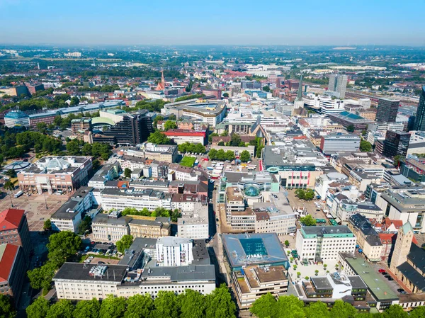 Dortmund centro da cidade vista aérea — Fotografia de Stock