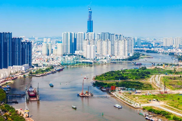 Ho Chi Minh vista aérea — Fotografia de Stock