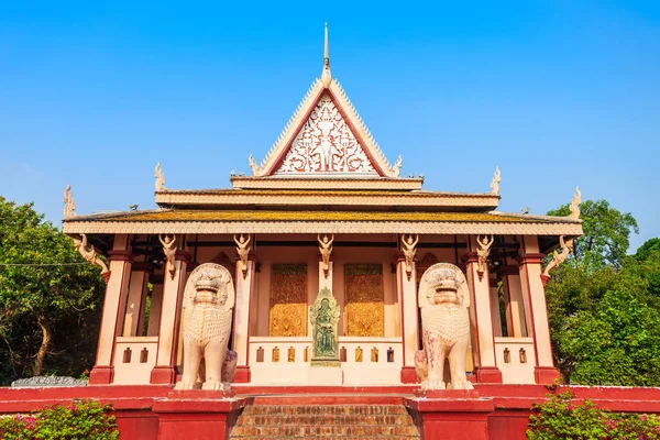 金边Wat Phnom temple — 图库照片