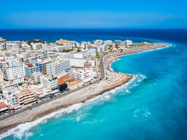 Rhodes Island City Beach, Griekenland — Stockfoto