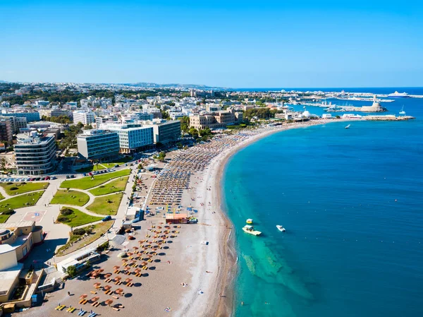 Rhodes Island City Beach, Grekland — Stockfoto