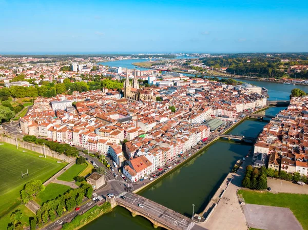 Bayonne aerial panoramic view, France — Stock Photo, Image