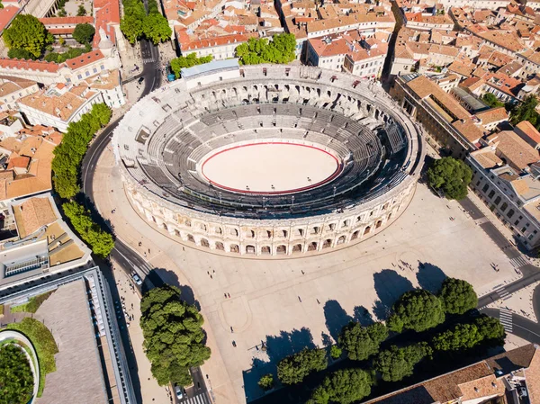 Nimes Arena aerial view, France — Stock Photo, Image