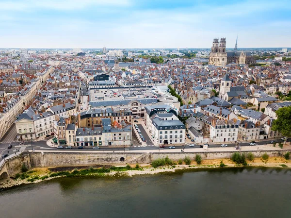 Orleans aerial panoramiczny widok, Francja — Zdjęcie stockowe