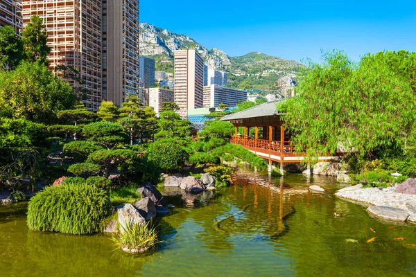 Japansk trädgård i Monte Carlo, Monaco — Stockfoto