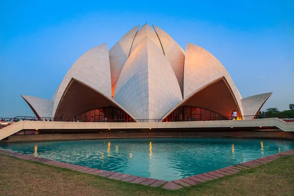 Lotus Temple Bahai House kultu — Zdjęcie stockowe