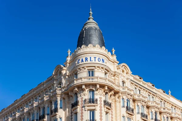 Carlton Hotel w Cannes, Francja — Zdjęcie stockowe