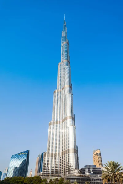 Wieżowca Burdż Chalifa w Dubaju — Zdjęcie stockowe