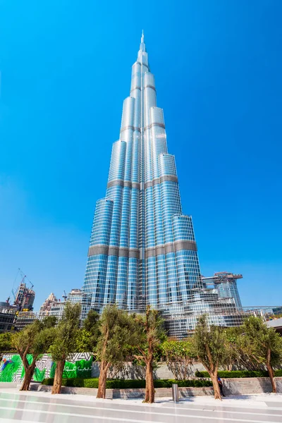 Wieżowca Burdż Chalifa w Dubaju — Zdjęcie stockowe
