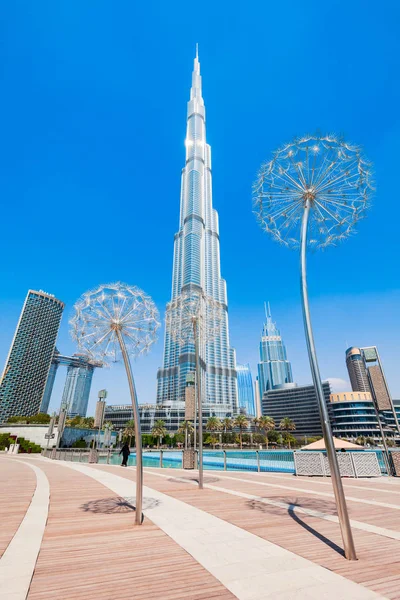 Torre de Burj Khalifa em Dubai — Fotografia de Stock