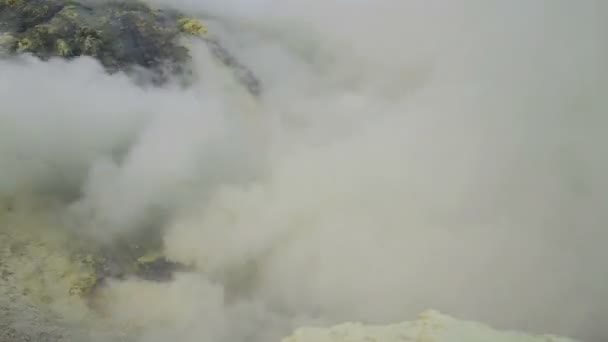 Вулкан Иджен, Индонезия — стоковое видео