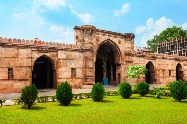 Ahmedshah Masjid Lub Meczet Sułtana Ahmeda Shaha Mieście Ahmedabad Stanie — Zdjęcie stockowe