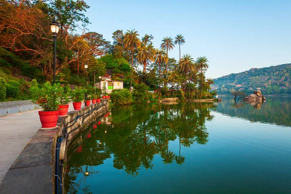 Monte Abu Nakki Vista Panorámica Del Lago Mount Abu Una —  Fotos de Stock