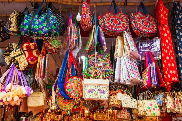 Liten Butik Med Indiska Färgglada Klänningar Delhi — Stockfoto
