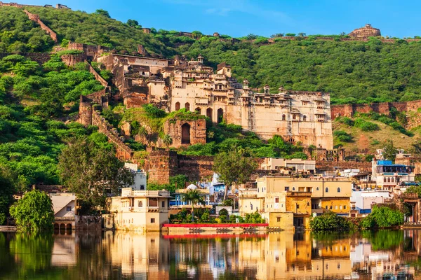 Garh Palace Palacio Medieval Situado Ciudad Bundi Estado Rajastán India — Foto de Stock