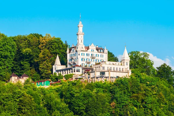 Schloss Hotel Chateau Gutsch Butikowy Hotel Lucernie Centralnej Szwajcarii — Zdjęcie stockowe