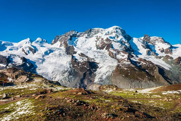 Matterhorn Οροσειρά Των Άλπεων Που Βρίσκεται Μεταξύ Ελβετίας Και Ιταλίας — Φωτογραφία Αρχείου