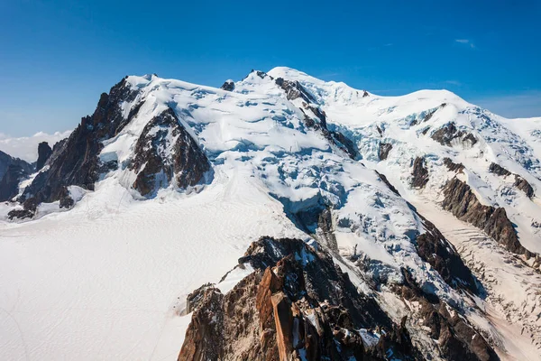 Mont Blanc Monte Bianco Significa Montaña Blanca Montaña Más Alta —  Fotos de Stock
